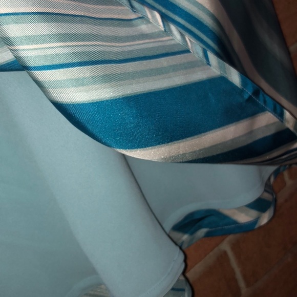 🍬ANNE KLINE🍬DIAGONAL STRIPE SILK A-LINE SKIRT🍬 - Picture 5 of 8